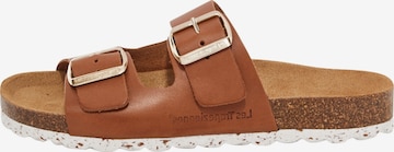 Les Tropéziennes Mules in Brown: front