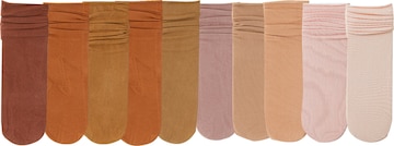 Millo Socks 'Colorful Viskose' in Brown: front