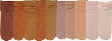 Millo Socks 'Colorful Viskose' in Brown: front