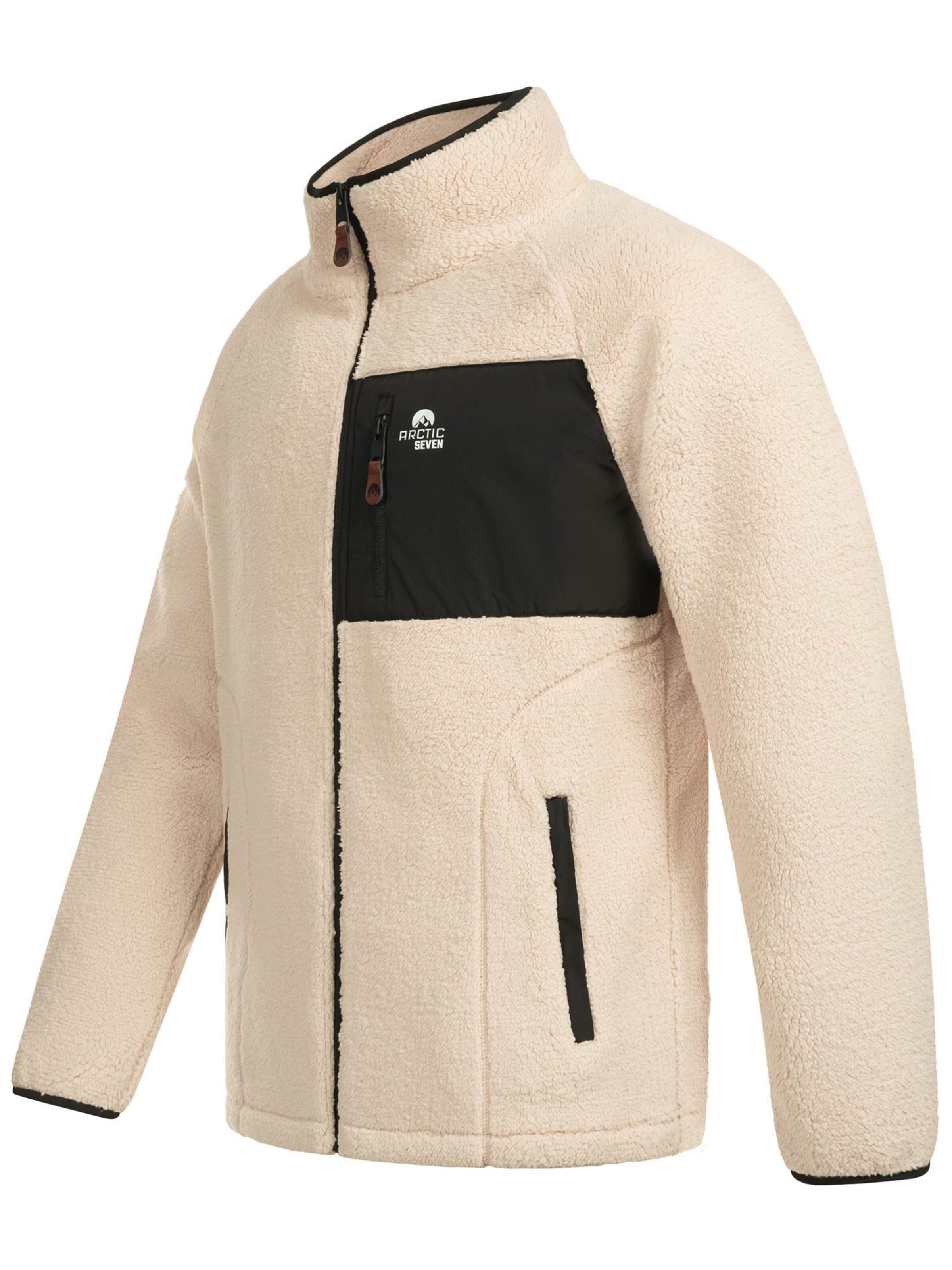Arctic Seven Athletic fleece jacket 'AS415' in Beige