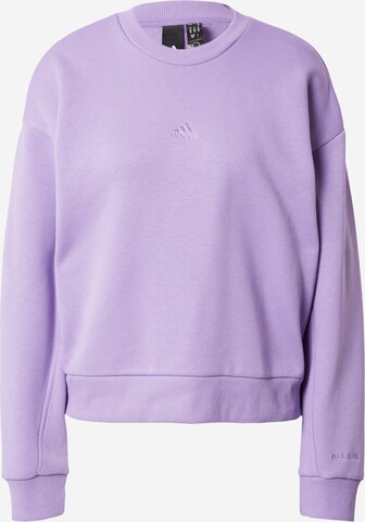 Sweat de sport 'All Szn Fleece' ADIDAS SPORTSWEAR en violet : devant