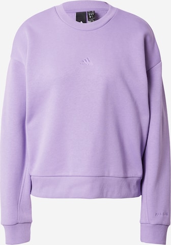 ADIDAS SPORTSWEAR Sports sweatshirt 'All Szn Fleece' in Purple: front