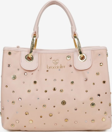 Borsa a mano 'Beth Strass' di Braccialini in rosa: frontale