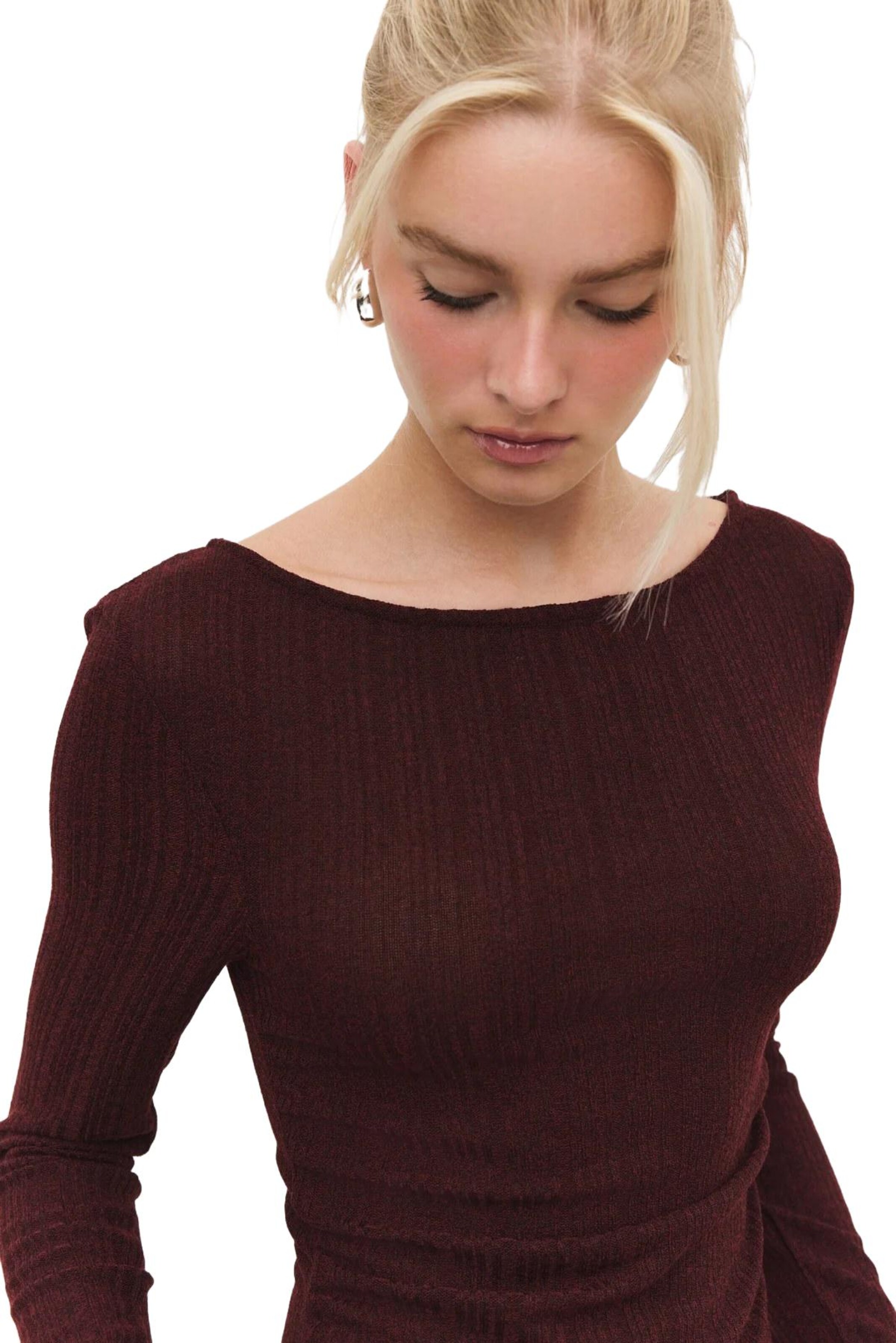 No Matter What Top in Schwarz: Vorderseite