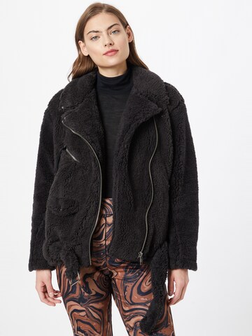 Free People Winterjas in Zwart: voorkant