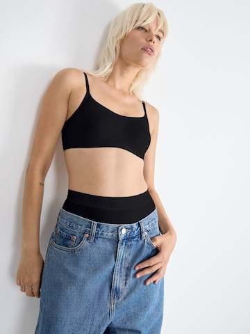 SLOGGI - Camiseta térmica ' Daily GO Cotton Top ' en negro