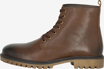 DreiMaster Vintage Veterboots in Bruin: voorkant