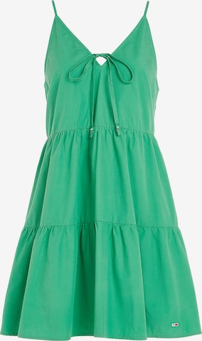 Tommy Jeans Summer Dress in Green: front