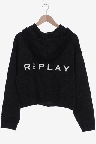REPLAY Sweatshirt & Zip-Up Hoodie in M in Black