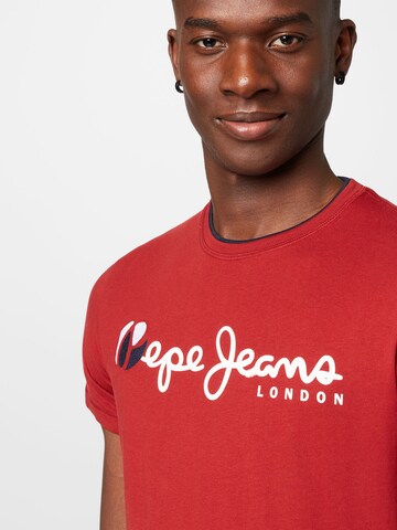 Pepe Jeans T-Shirt 'TRUMAN' in Rot