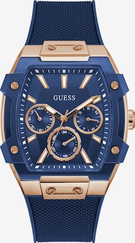 GUESS Analoguhr 'Phoenix' in Blau: Vorderseite
