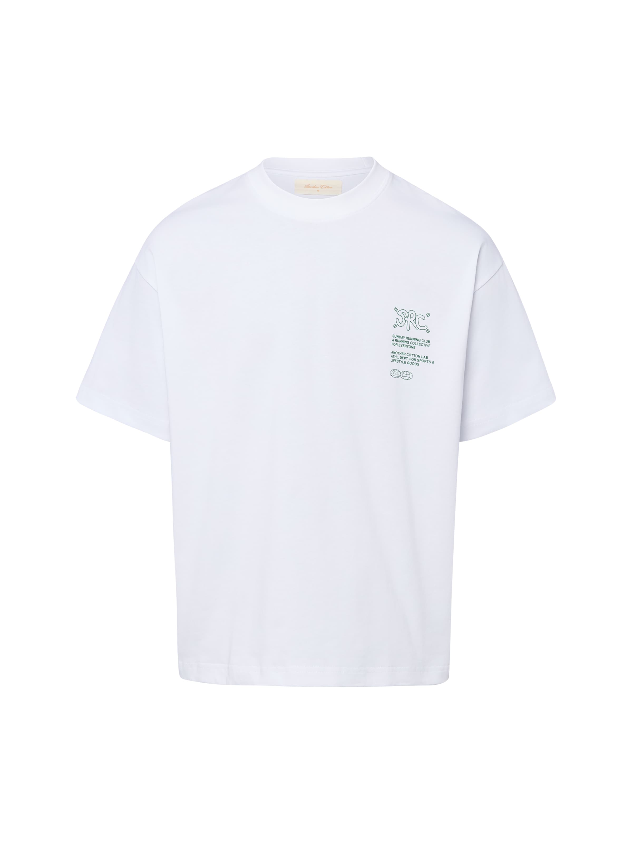 Another Cotton Lab Shirt 'Athletic Department' in White: front