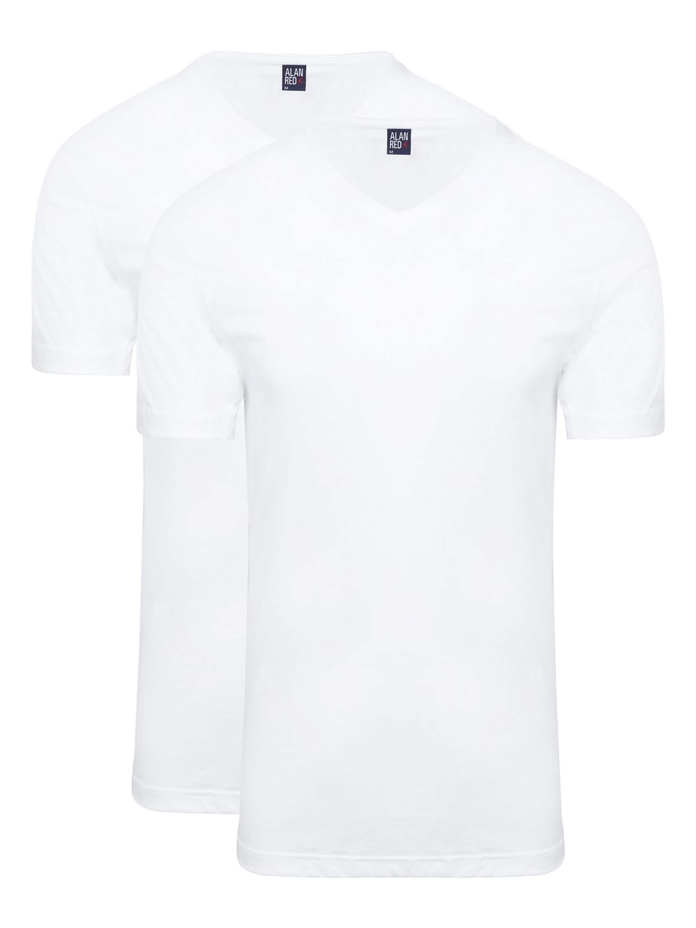 alan red Shirt 'West-Virginia' in Wit: voorkant