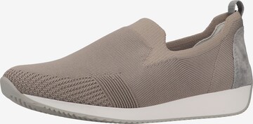 ARA Slip-on in Beige: voorkant