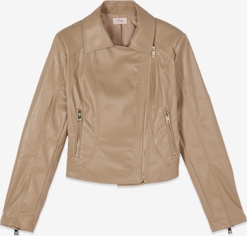 Giacca di mezza stagione di oltre in beige: frontale