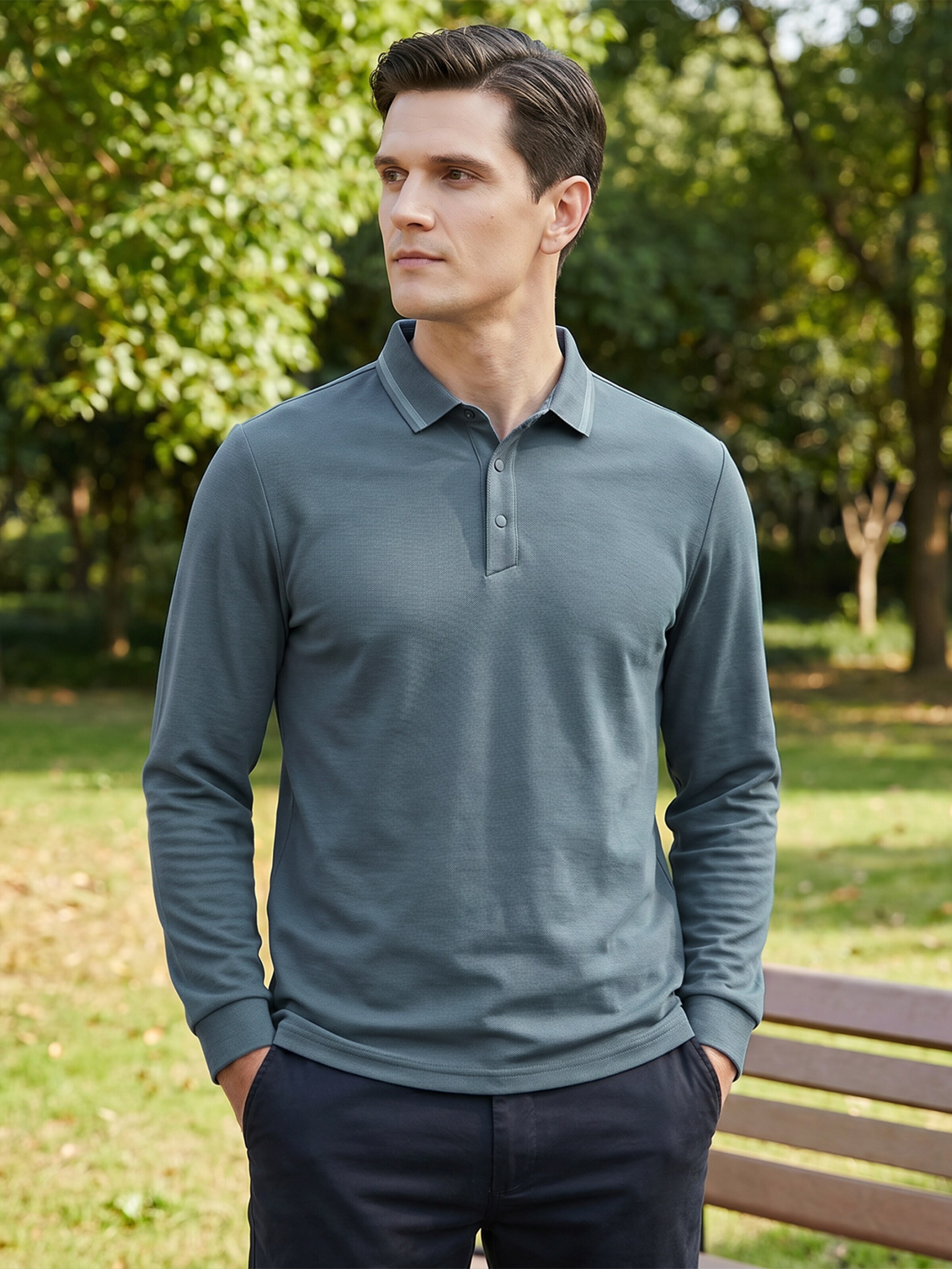 ALLTHEMEN Shirt 'Anmut' in Blue