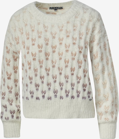 Pulover KOROSHI pe maro deschis / alb murdar, Vizualizare produs