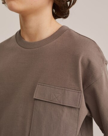 WE Fashion Футболка в Коричневый