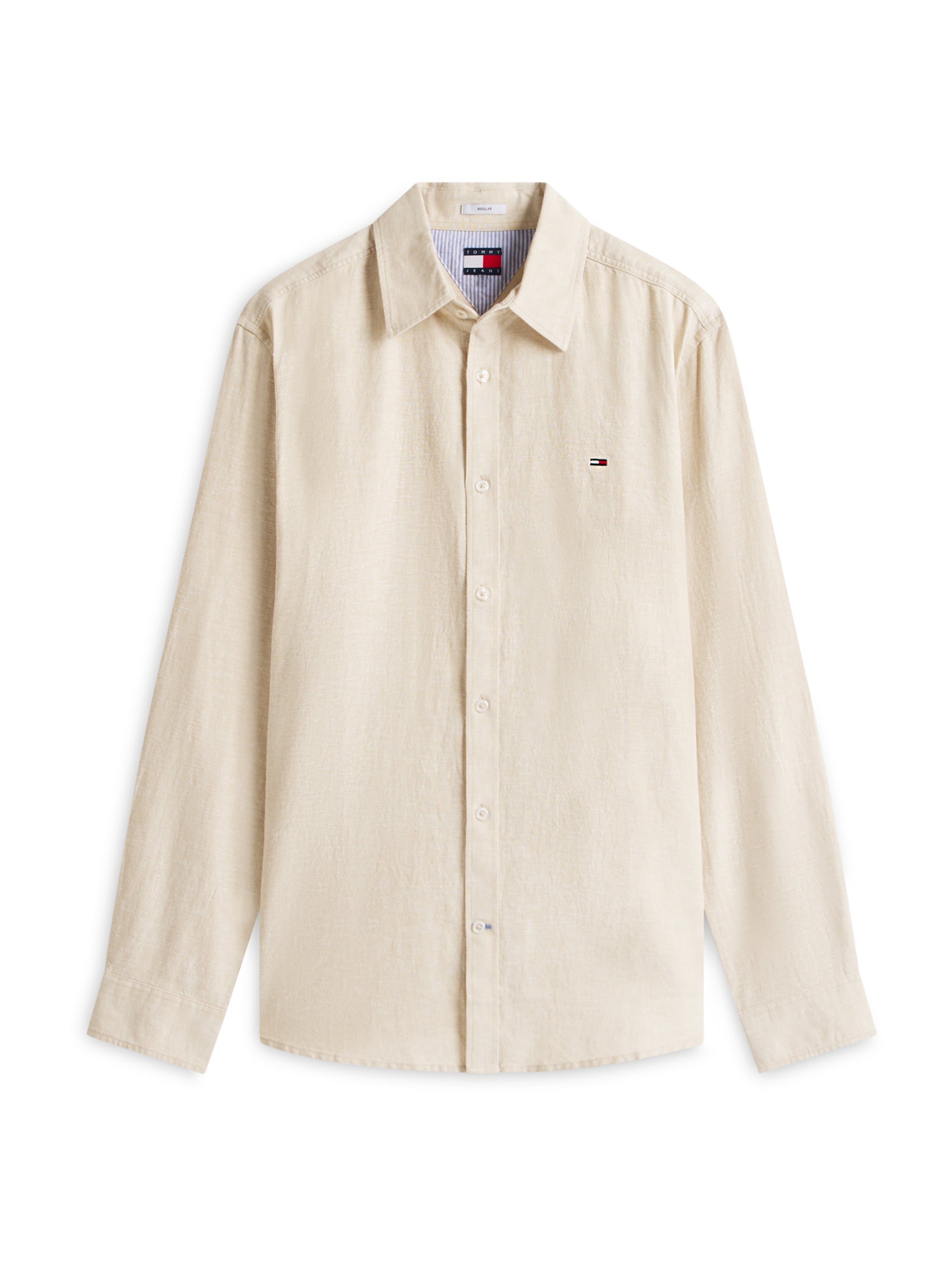 Regular fit Camicia di Tommy Jeans in beige: frontale