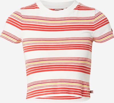 Superdry T-Shirt 'Vintage' in gelb / rot / weiß, Produktansicht