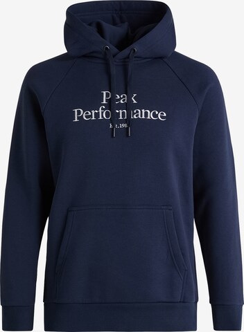 PEAK PERFORMANCE Sweatshirt in Blue: front