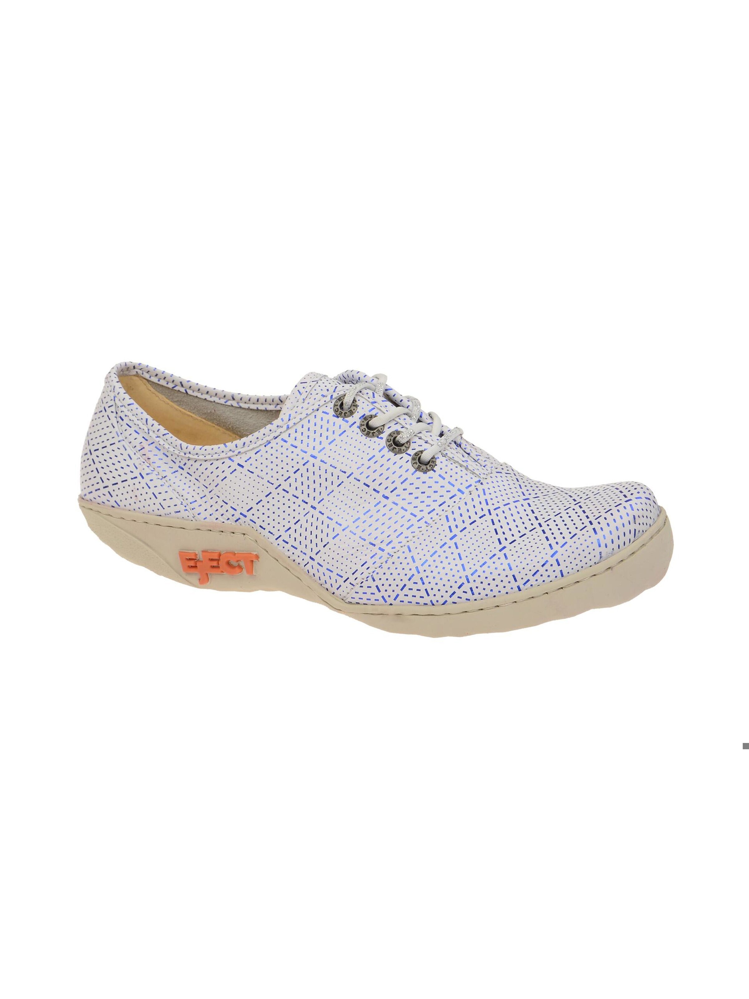 EJECT Lace-Up Shoes 'Eject Diamante Schuhe weiß blau 17070' in White: front