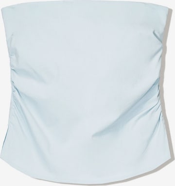 Haut Bershka en bleu : devant