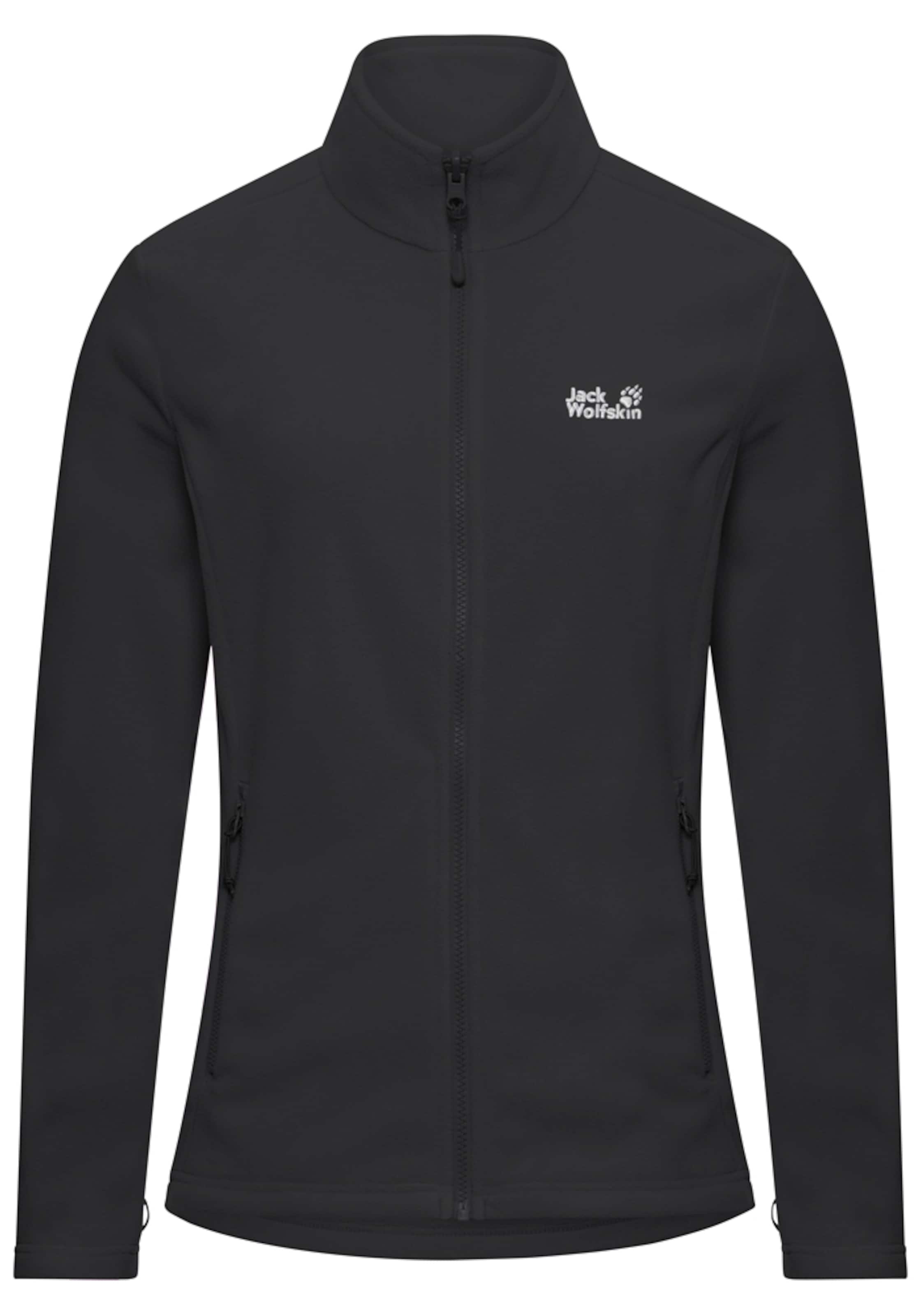 JACK WOLFSKIN Athletic Fleece Jacket in Black, Item view