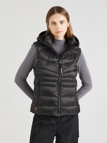 Superdry Vest 'Fuji' in Black: front
