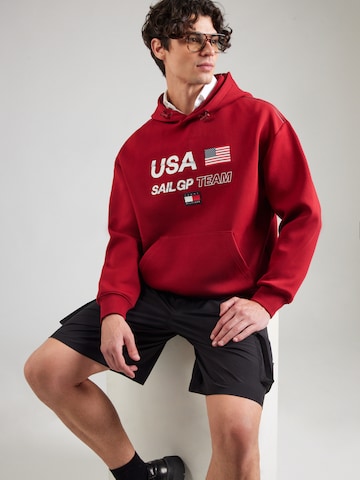 TOMMY HILFIGER Sweatshirt 'SAIL' i röd: framsida