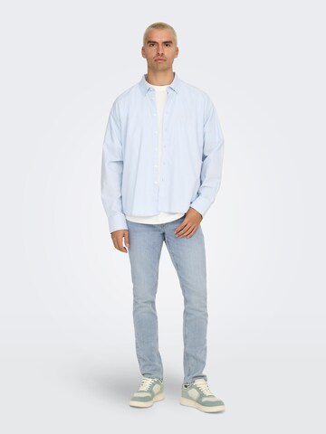 Only & Sons Slimfit Jeans 'ONSLOOM' i blå