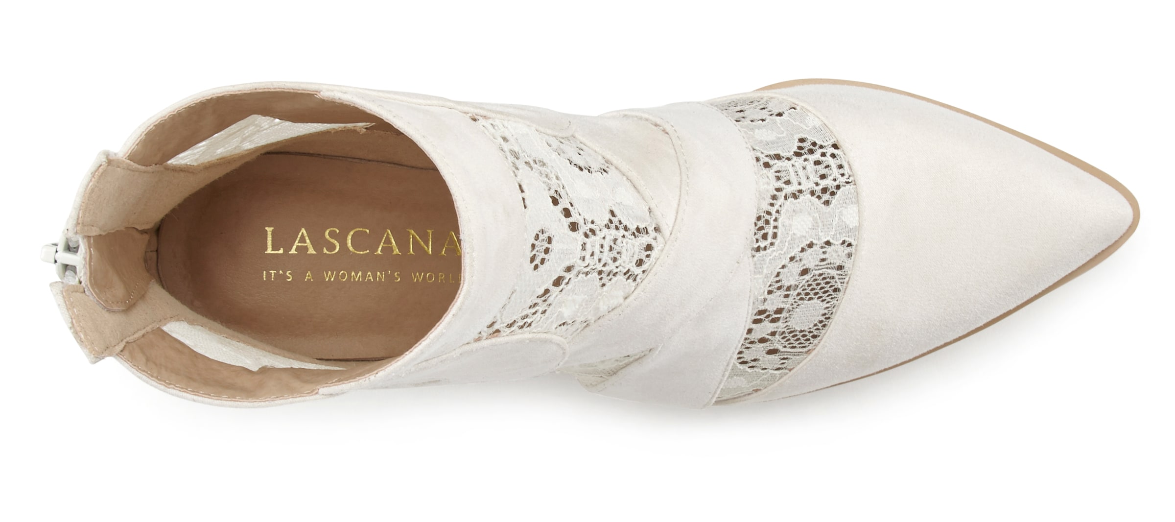 LASCANA Stiefelette in Beige