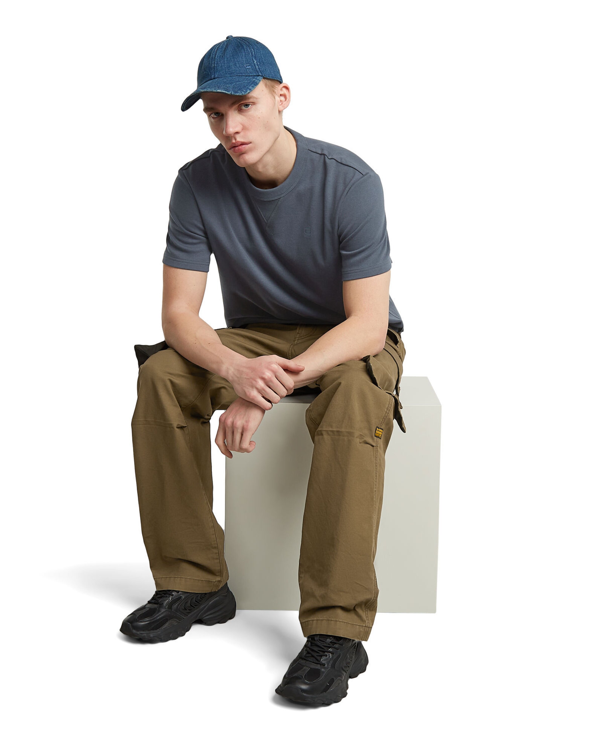 G-STAR Wide Leg Hose in Braun