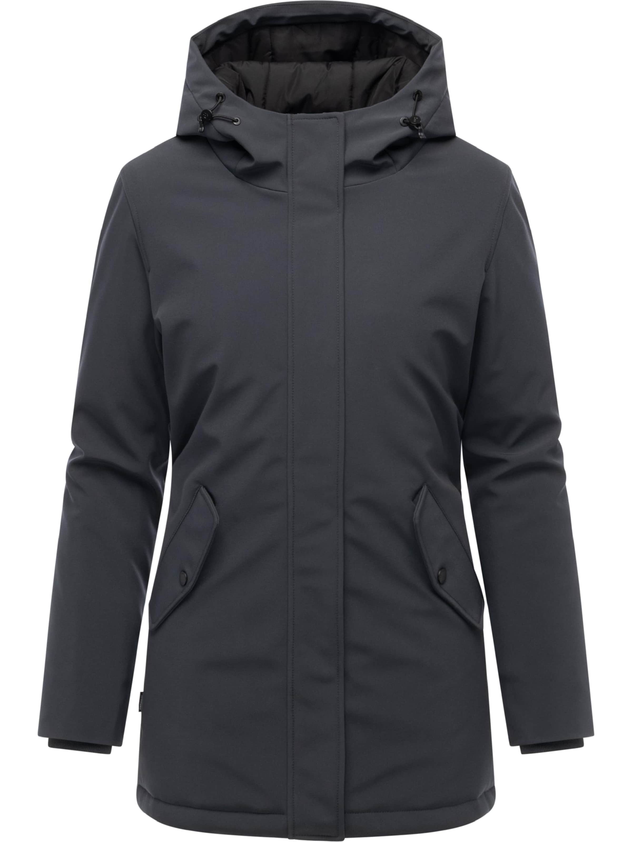 Ragwear Wintermantel 'Navanuti' in Grau: Vorderseite