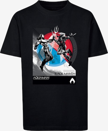 ABSOLUTE CULT T-Shirt 'Aquaman - Vs Black Manta' in Schwarz: predná strana