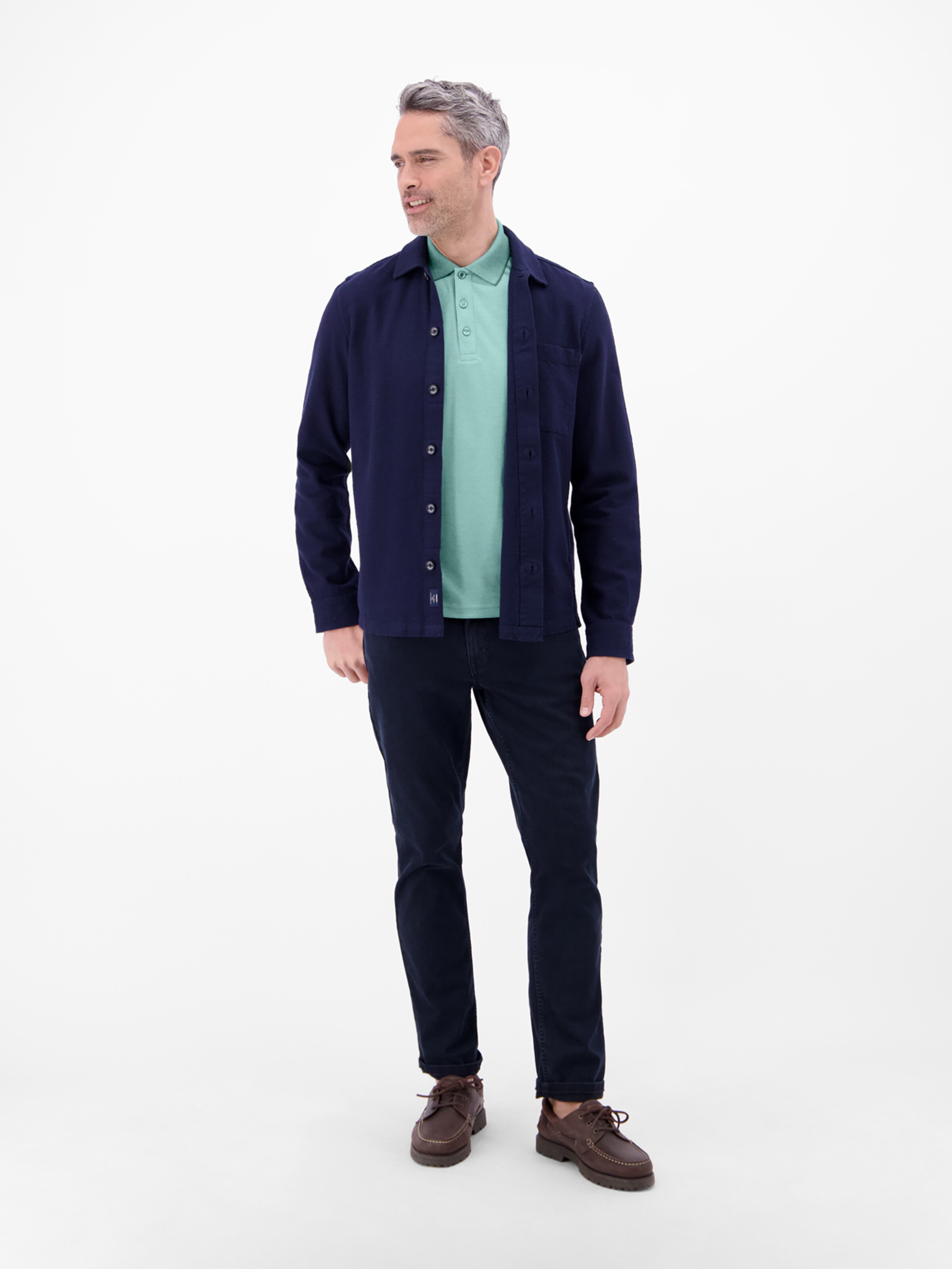 LERROS Shirt in Groen: voorkant