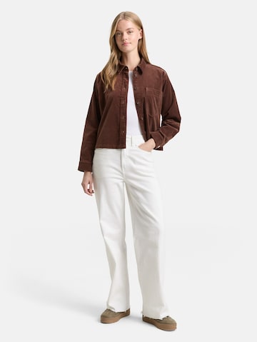 TOM TAILOR DENIM Blouse in Bruin