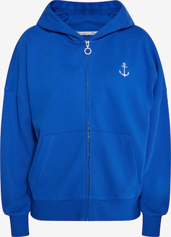 DreiMaster Maritim - Sudadera con cremallera 'Kilata' en azul: frente