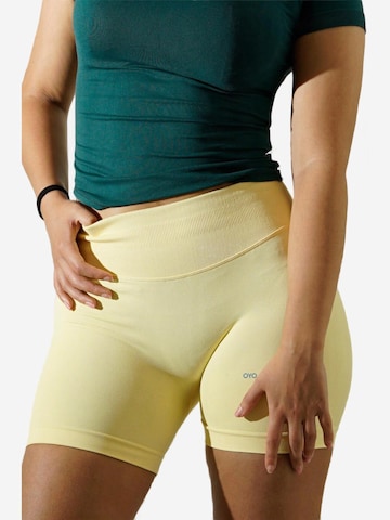 OYOJ Badshorts 'Nova Active Scrunch Shorts - Yellow' i gul