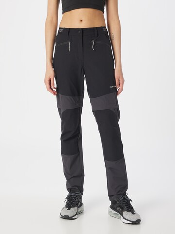 ICEPEAK Regular Outdoor Pants 'BRADLEY' in Grey: front