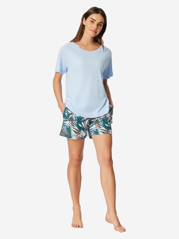 SCHIESSER Pajama 'Modern Nightwear' in Blue