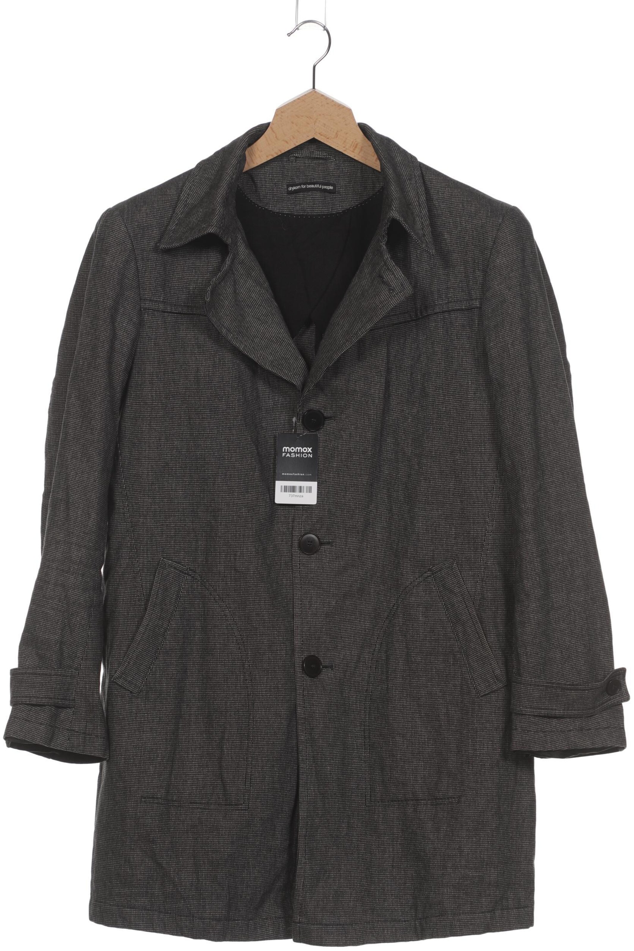 DRYKORN Mantel 7XL in Schwarz: Vorderseite