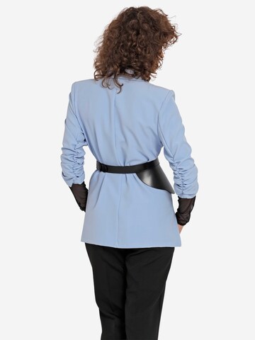 Haute Cuir Belt 'Ivy Side Peplum Belt' in Black