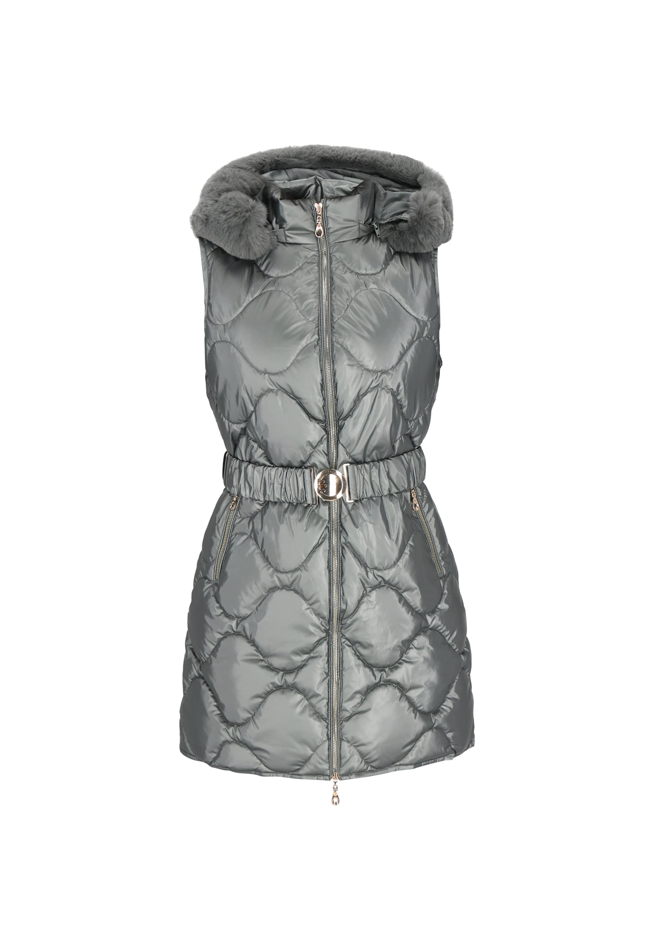 faina - Colete em verde: frente