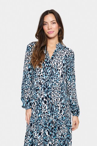 SAINT TROPEZ Blousejurk 'EdaSZ' in Blauw