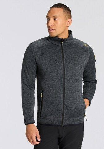 CMP Regular fit Athletic Fleece Jacket in Grey: front