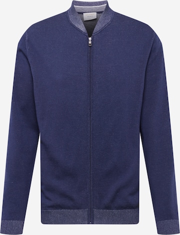 OLYMP Sweat jacket in Blue: front