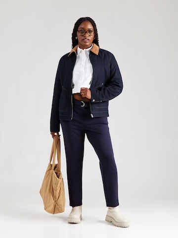 SAMOON Slim fit Trousers in Blue