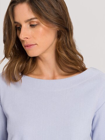 Hanro Longsleeve ' Pure Comfort ' in Blau