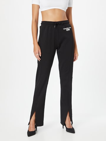 Calvin Klein Jeans Normalny Spodnie w kolorze czarny: przód